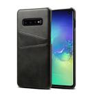 Suteni Calf Texture Protective Case for Galaxy S10, with Card Slots (Black) - 1