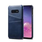 Suteni Calf Texture Protective Case for Galaxy S10 E, with Card Slots (Blue) - 1