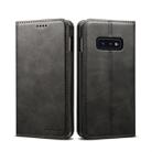 Suteni Calf Texture Horizontal Flip Leather Case for Galaxy S10 E, with Holder & Card Slots & Wallet(Black) - 1