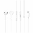 Original Huawei CM33 Type-C Headset Wire Control In-Ear Earphone with Mic, For Huawei P20 Series, Mate 10 Series(White) - 2