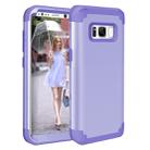 For Galaxy S8 Dropproof 3 in 1 No gap in the middle Silicone sleeve for mobile phone(Purple) - 1