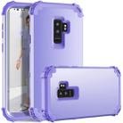 For Galaxy S9+ Dropproof 3 in 1 No Gap in the Middle Silicone Sleeve Protective Case(Light Purple) - 1
