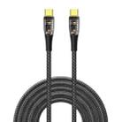 WIWU TM02 USB-C / Type-C to USB-C / Type-C PD Charging Data Cable,Length：2m(Black) - 1