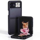 For Samsung Galaxy Z Flip4 Shield Armor TPU + PC Phone Case(Transparent Black) - 1
