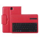 For Galaxy Tab S3 9.7 / T820 2 in 1 Detachable Bluetooth Keyboard Litchi Texture Leather Tablet Case with Holder(Red) - 1