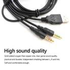 ZS0224 3-Prong Headphone Audio Cable for SteelSeries Arctis 3 / 5 / 7 / Pro (Black) - 3
