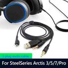 ZS0224 3-Prong Headphone Audio Cable for SteelSeries Arctis 3 / 5 / 7 / Pro (Black) - 7