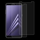 2 PCS for Galaxy A8 (2018) 0.26mm 9H Surface Hardness 2.5D Curved Edge Tempered Glass Screen Protector - 1