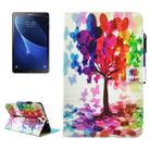 For Galaxy Tab A 10.1 (2016) / T580 Butterfly Tree Pattern Horizontal Flip Leather Case with Holder & Wallet & Card Slots & Sleep / Wake-up Function & Pen Slot - 1