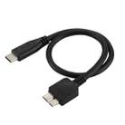 USB-C / Type-C Male to Micro B Male Adapter Cable, Total Length: about 30cm - 1