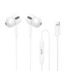 WK YA11 8 Pin Interface Wired Earphone,Length: 1.2m (White) - 1