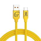 MOMAX DA20Y 6A B.Duck Version USB to USB-C/Type-C Braided Data Cable, Length: 1.2m (Yellow) - 1