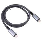 10Gbps 8K USB-C/Type-C to USB-C/Type-C Video Cable Compatible with USB 3.2, Length: 1m(Black) - 2