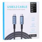 10Gbps 8K USB-C/Type-C to USB-C/Type-C Video Cable Compatible with USB 3.2, Length: 1m(Black) - 4