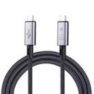 40Gbps 8K USB-C/Type-C to USB-C/Type-C Video Cable Compatible with USB 4, Length: 1m(Black) - 1