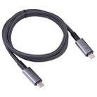 40Gbps 8K USB-C/Type-C to USB-C/Type-C Video Cable Compatible with USB 4, Length: 1m(Black) - 2