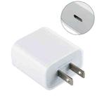 20W Type-C / USB-C PD Fast Charging Power Adapter, US Plug(White) - 1