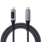 10Gbps 8K USB-C/Type-C to USB-C/Type-C Digital Video Cable Compatible with USB 3.2, Length: 1m (Black) - 1