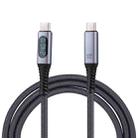 40Gbps 8K USB-C/Type-C to USB-C/Type-C Digital Video Cable Compatible with USB 4, Length: 1m (Black) - 1