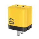 WK WP-U128 40W Dual USB-C/Type-C Interface Gallium Nitride Charger,Specifications: CN Plug - 1