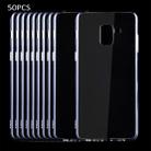 50 PCS for Galaxy A8 (2018) 0.75mm Ultra-thin Transparent TPU Protective Case - 1