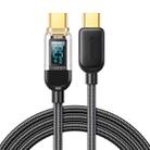 JOYROOM S-CC100A4 100W USB-C / Type-C to USB-C / Type-C Digital Display Fast Charging Data Cable, Cable Length:1.2m (Black) - 1
