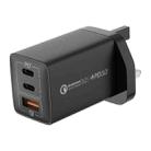 MOMAX UM30 PD 67W Fast Charger Power Adapter, UK Plug(Black) - 1