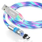 TOPK AM22 USB to Micro USB 540 Degree Bendable Streamer Ball Magnetic Data Cable, Cable Length: 1m(Colour) - 1
