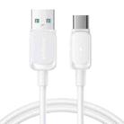 JOYROOM S-AC027A14 Multi-Color Series 3A USB to USB-C / Type-C Fast Charging Data Cable, Length:1.2m(White) - 1