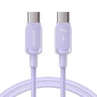 JOYROOM S-CC100A14 Multi-Color Series 65W USB-C / Type-C to USB-C / Type-C Fast Charging Data Cable, Length:1.2m (Purple) - 1