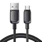 JOYROOM S-AM018A14 Multi-Color Series 2.4A USB to Micro USB Fast Charging Data Cable, Length:1.2m (Black) - 1