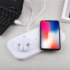 USB to 3 in 1 (8 Pin + Micro USB + USB-C / Type-C) Dock Charger Desktop Charging Data Sync Stand Station Holder with Qi Wireless Charger & USB Cable - 4