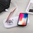 USB to 3 in 1 (8 Pin + Micro USB + USB-C / Type-C) Dock Charger Desktop Charging Data Sync Stand Station Holder with Qi Wireless Charger & USB Cable - 6
