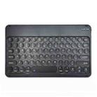 X3S 10 inch Universal Tablet Round Keycap Wireless Bluetooth Keyboard, Backlight Version (Black) - 1