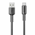 WEKOME WDC-01 Tidal Energy Series 6A USB to USB-C/Type-C PVC Data Cable, Length: 1m (Black) - 1