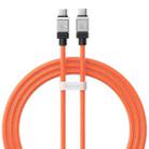 Baseus Cool Play Series CAKW000207 100W USB-C / Type-C to USB-C / Type-C Fast Charging Data Cable, Length: 1m(Orange) - 1