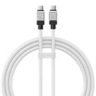 Baseus Cool Play Series CAKW000202 100W USB-C / Type-C to USB-C / Type-C Fast Charging Data Cable, Length: 1m(White) - 1