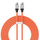 Baseus Cool Play Series CAKW000307 100W USB-C / Type-C to USB-C / Type-C Fast Charging Data Cable, Length: 2m(Orange) - 1