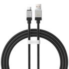 Baseus Cool Play Series CAKW000202 100W USB to USB-C / Type-C Fast Charging Data Cable, Length: 1m(Black) - 1