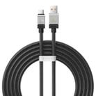 Baseus Cool Play Series CAKW000701 100W USB to USB-C / Type-C Fast Charging Data Cable, Length: 2m(Black) - 1