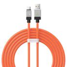 Baseus Cool Play Series CAKW000707 100W USB to USB-C / Type-C Fast Charging Data Cable, Length: 2m(Orange) - 1