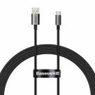 Baseus P10320102114-01 100W USB to USB-C / Type-C Fast Charging Data Cable, Length: 1.5m(Black) - 1