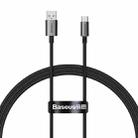 Baseus P10320102114-00 100W USB to USB-C / Type-C Fast Charging Data Cable, Length: 1m(Black) - 1