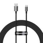Baseus P10320102114-02 100W USB to USB-C / Type-C Fast Charging Data Cable, Length: 2m(Black) - 1