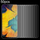 50pcs 0.26mm 9H 2.5D High Aluminum Tempered Glass Film For Samsung Galaxy A30 / A50 / M30 / A20 - 1