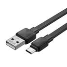 WIWU Bravo Series Wi-C003 USB to Micro USB 2.4A Charging Data Cable, Length: 1m (Black) - 1