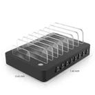 006L Multi-function 50W DC5V/10A (Max) Output (Low Power) 8 Ports USB Detachable Charging Station Smart Charger(Black) - 2