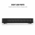 006L Multi-function 50W DC5V/10A (Max) Output (Low Power) 8 Ports USB Detachable Charging Station Smart Charger(Black) - 3
