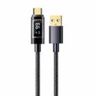 Mutural Li-CC007 1.2m 66W Transparent Digital Display USB to Type-C Charging Data Cable - 1