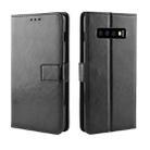 Retro Crazy Horse Texture Horizontal Flip Leather Case for Galaxy S10 (5G), with Holder & Card Slots & Photo Frame (Black) - 1